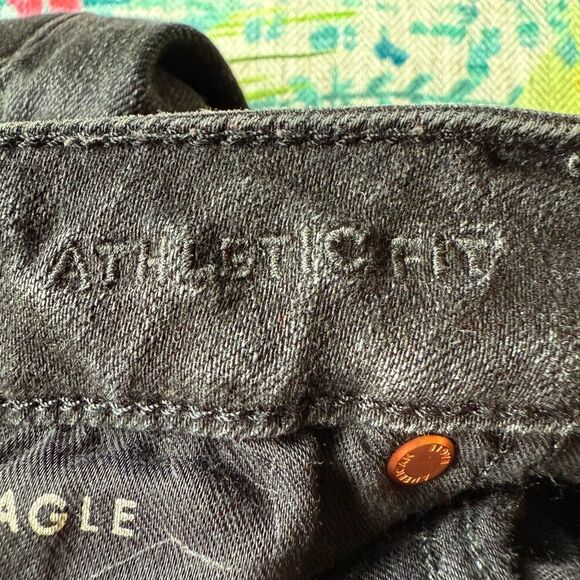 American Eagle Mens Athletic Fit Stretchy Comfy Airflex Distressed Jeans 34/30 - Picture 4 of 5